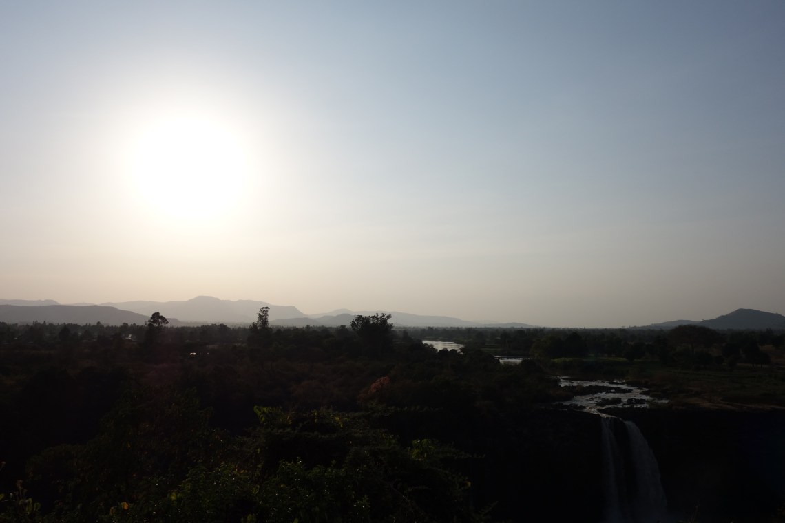 blue-nile-falls-sunset