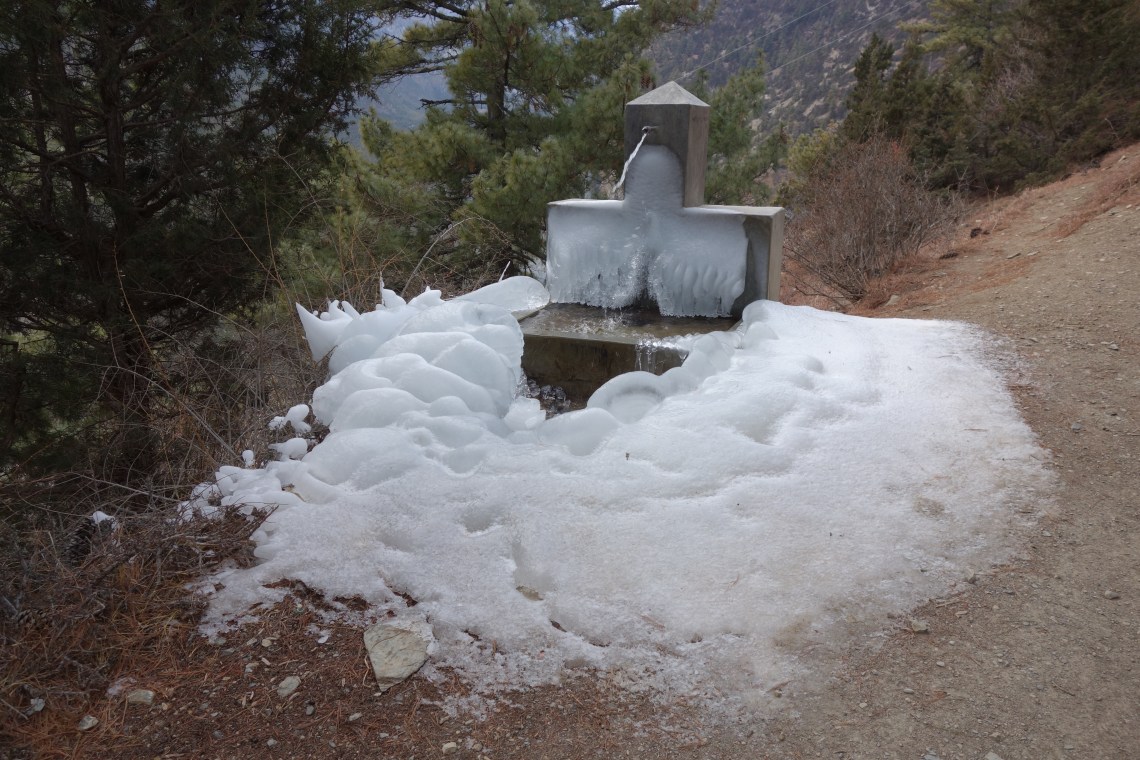 frozen tap ice snow nepal