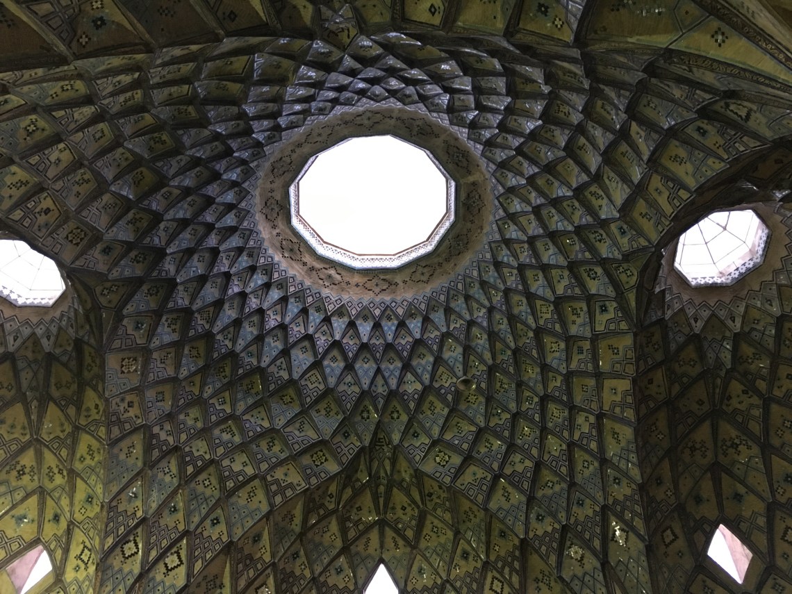 kashan bazaar dome ceiling iran travel blog