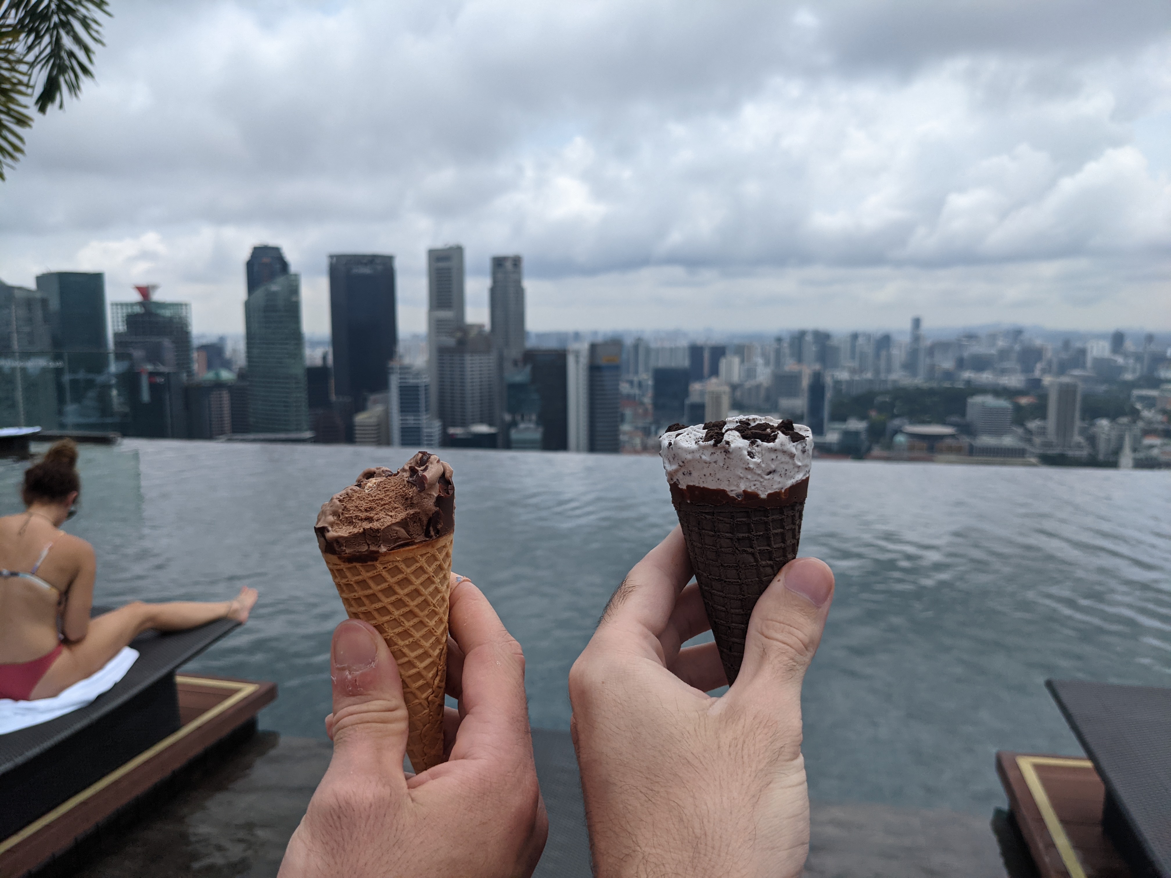 Ice creams at Marina Bay Sands.