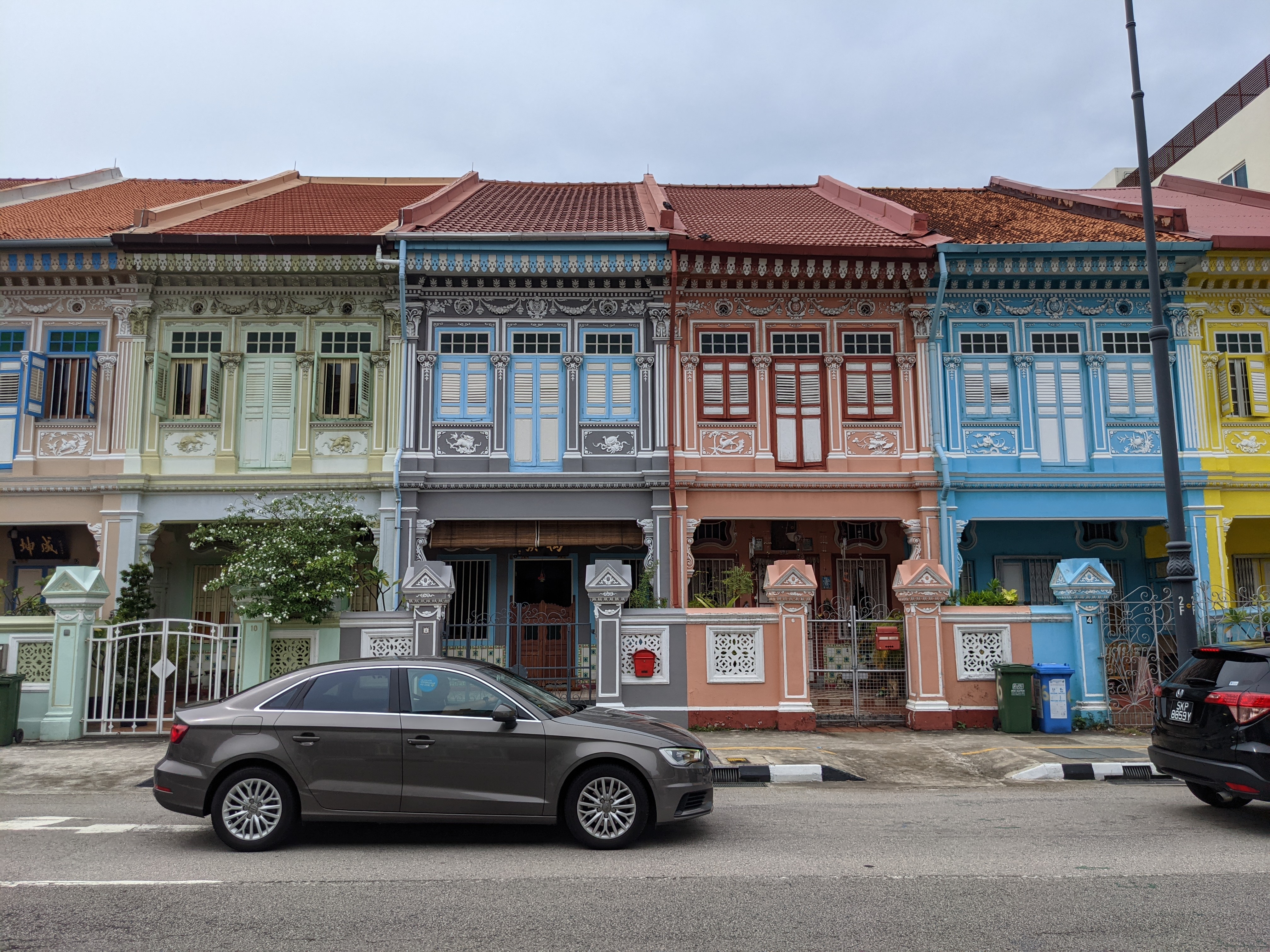 The Peranakan houses in Katong are unique to Singapore.