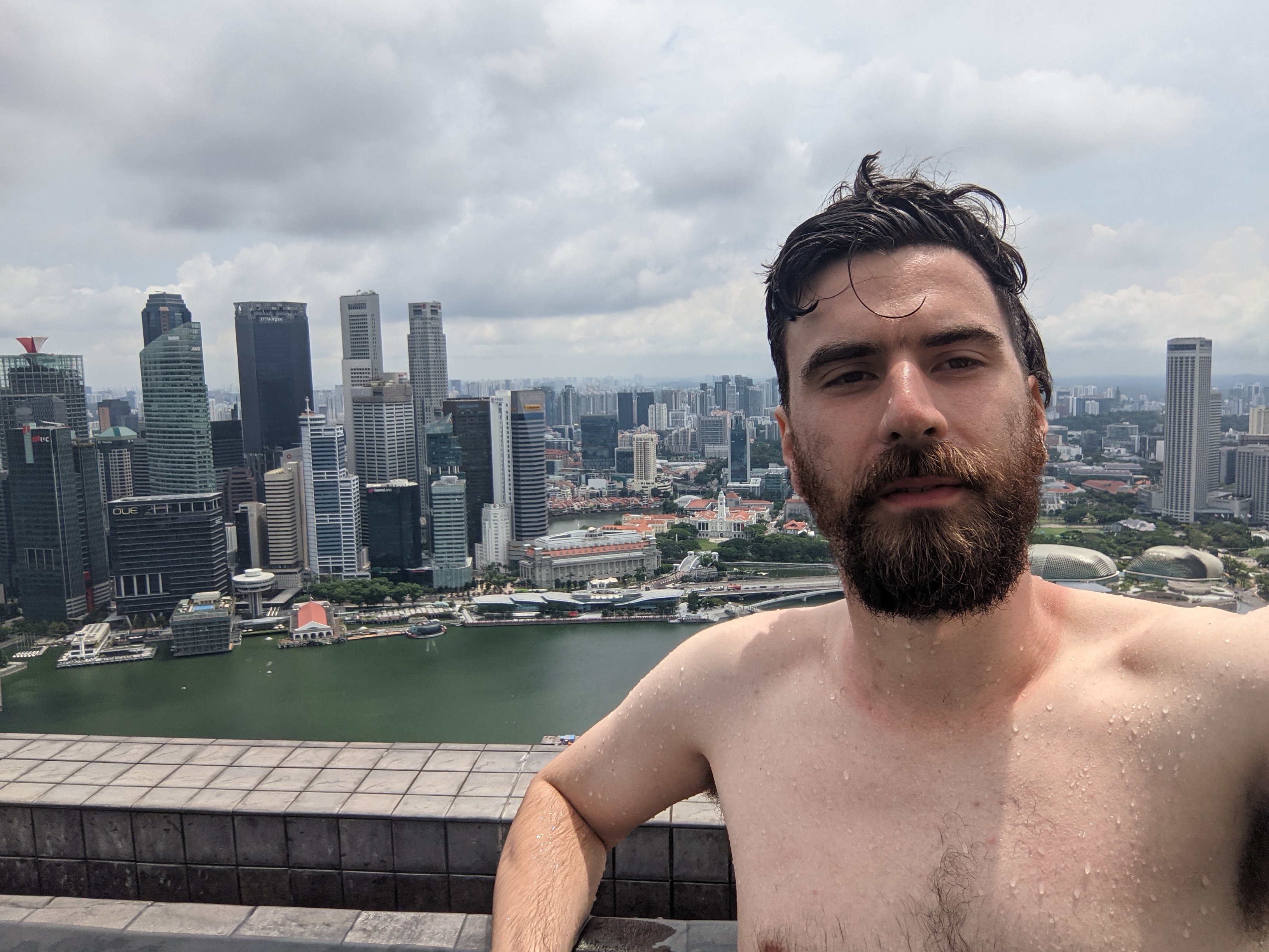The Marina Bay Sands pool.
