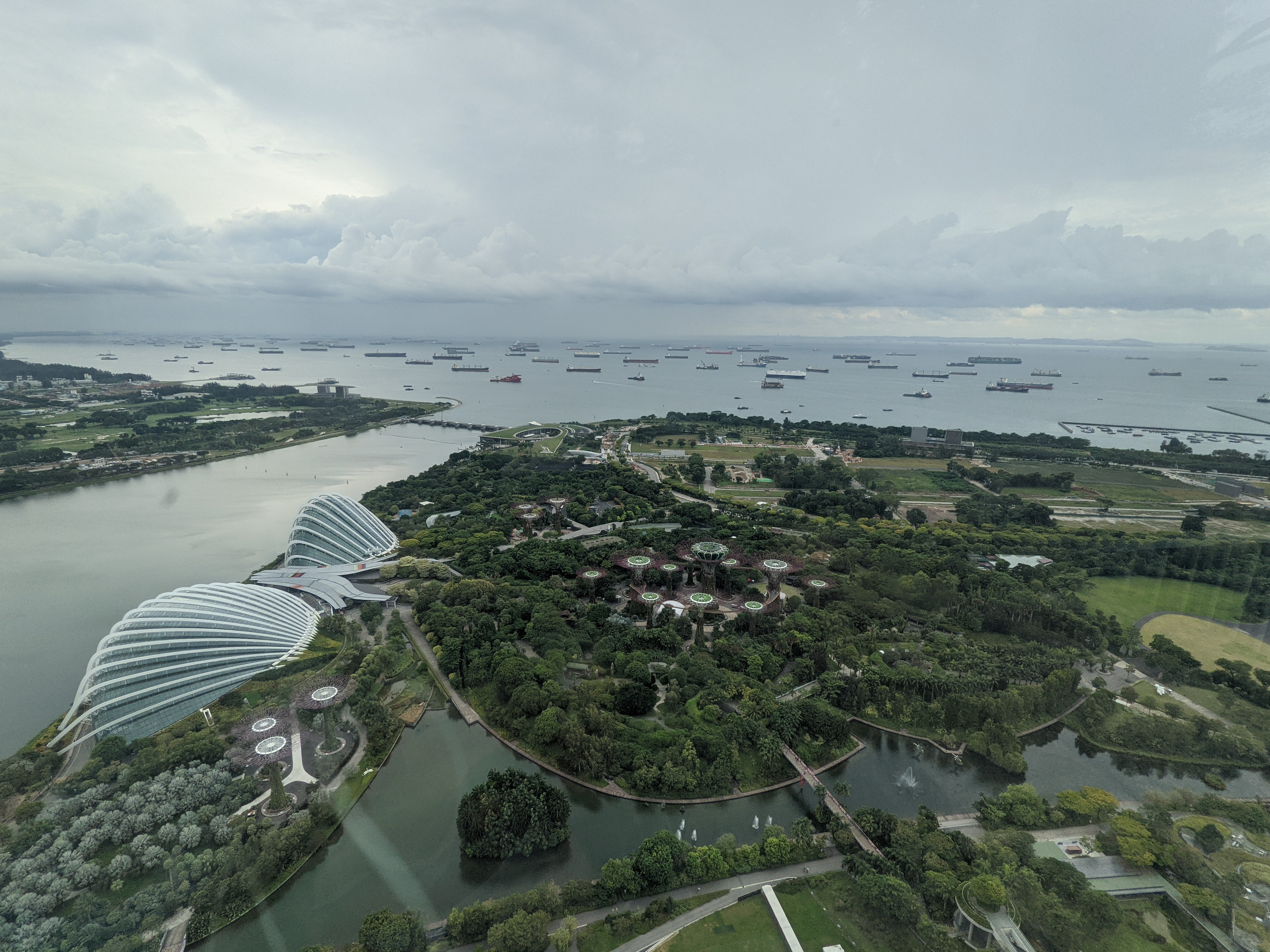 The view from Marina Bay Sands.