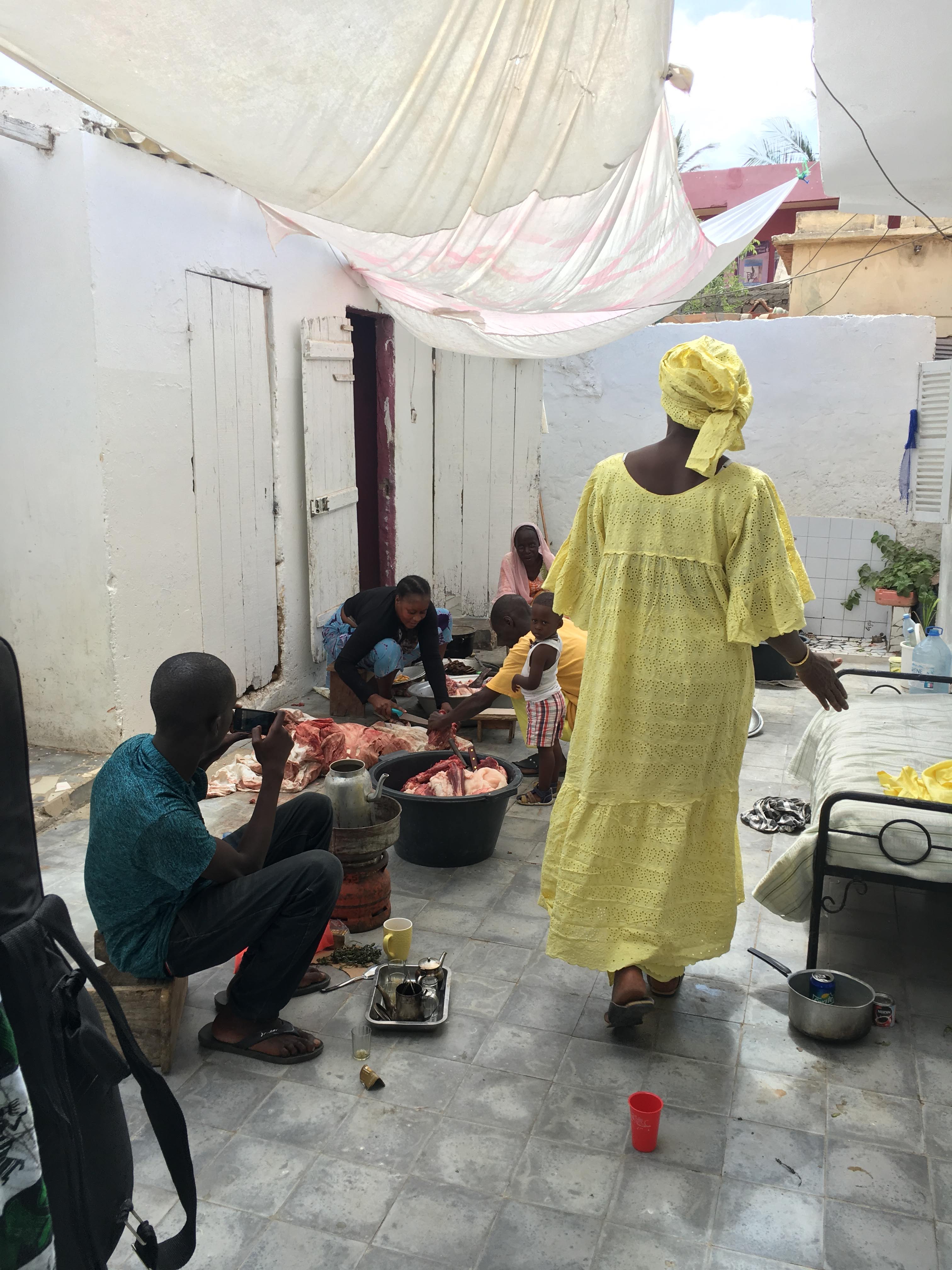 Tabaski cooking in Senegal